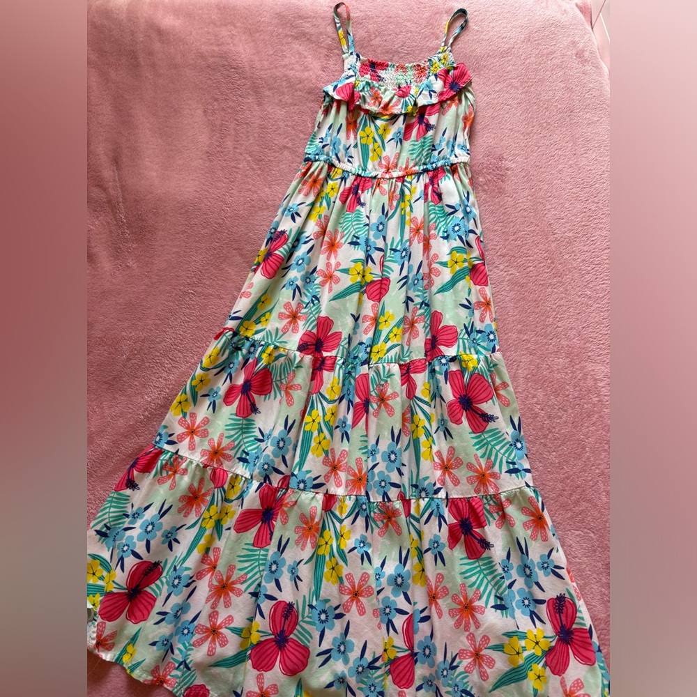 Cat and Jack Maxi Girls 10-12 Floral Dress